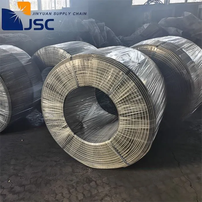 Gevulde draad voor het maken van staal